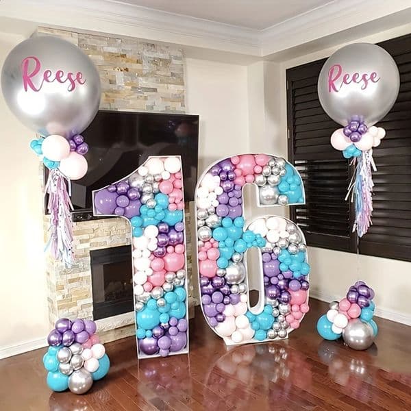 DIY Birthday Decoration Three-dimensional Digital KT Board Decoration 1 Years Birthday Party Balloon Combination Room Decoration 260520