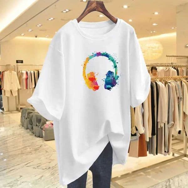 Womens Fashion Short-Sleeve T-Shirt Summer Casual Printed Top Womens Basic Y2K Style Clothing graphic t shirts Personality M260519