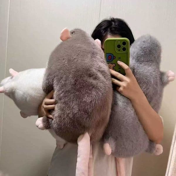 Internet-famous plush toy of a cartoon little mouse large pillow funny gift for a best friend desk companion plush toyL260520C63A