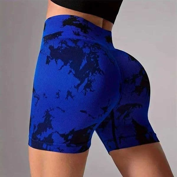 Gym Shorts High-Waist Tie-Dye Yoga Shorts for Women-SeamlessStretchy Activewear Womens Shorts Biker Shorts Sexy Girl Y2k Shorts X260520