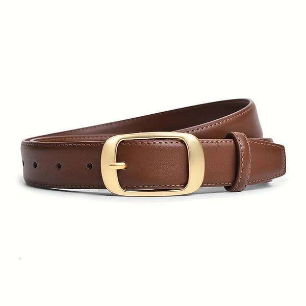 Women's Leather Belts For Jeans Ladies Strap Alloy Metal Pin Buckle Fashion Belt J260520