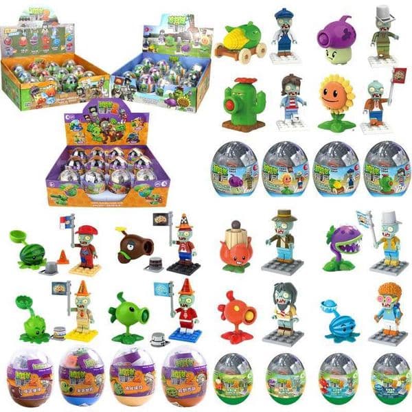 Peashooter Anime Action Figure Model Dolls Assembling Toys Surprise Twisted Egg Blind Box CHIld Birthday Gift Z260520
