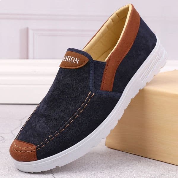 Summer Casual Shoes for Men Plus Size Male Loafers Comfortable Sneakers Slip On Leisure Lightweight Vintage Flats 260519