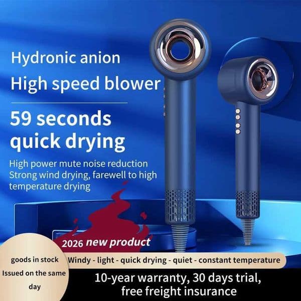 2026 New Professinal Hair Dryer 4 in 1 Negative Ion Blow Dryer Leafless Hairdryer Salon Home Constant Temperature Hair Care T260520