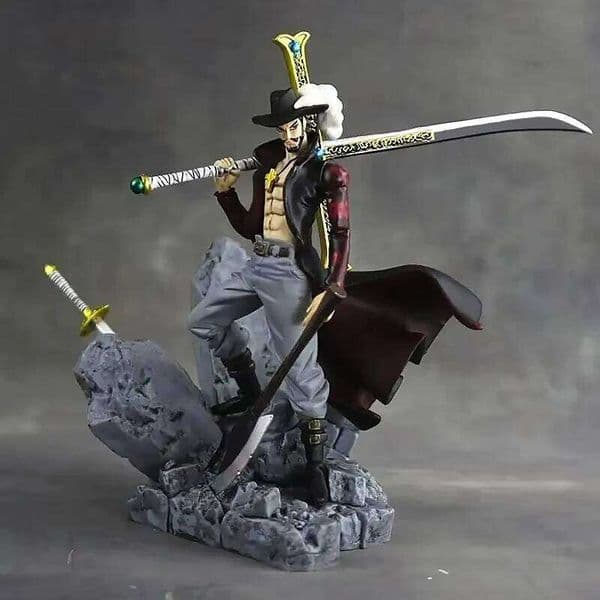 Anime Battle Over The Dome Dracule Mihawk Action Figure Model Figma Statue Collection Toy Desktop Decoratio 26W0520