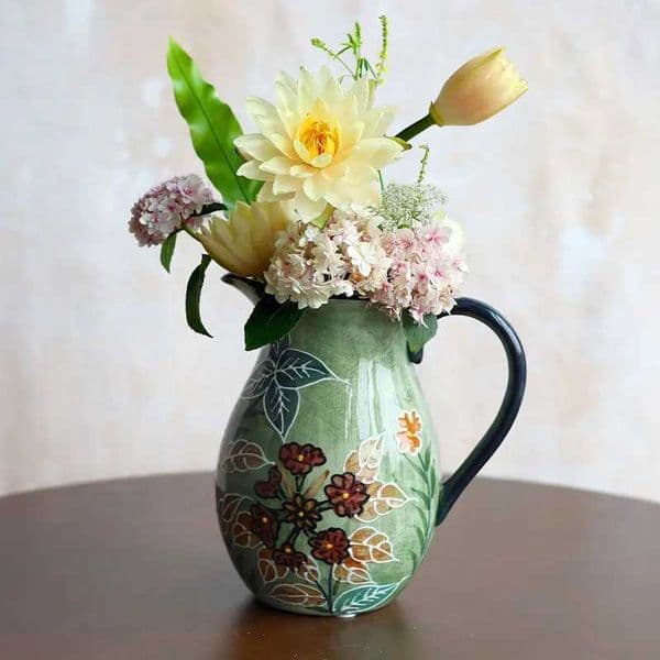 National Style Ceramic Vase Literary European Home Fresh French Retro Handmade American Living Room Ornaments L260520