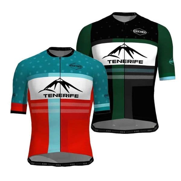 Spain Tenerife Team Cycling Jersey Men Short Sleeve Bike Wear Clothing Mtb Jersey Triathlon Maillot CiclismoZHR260520