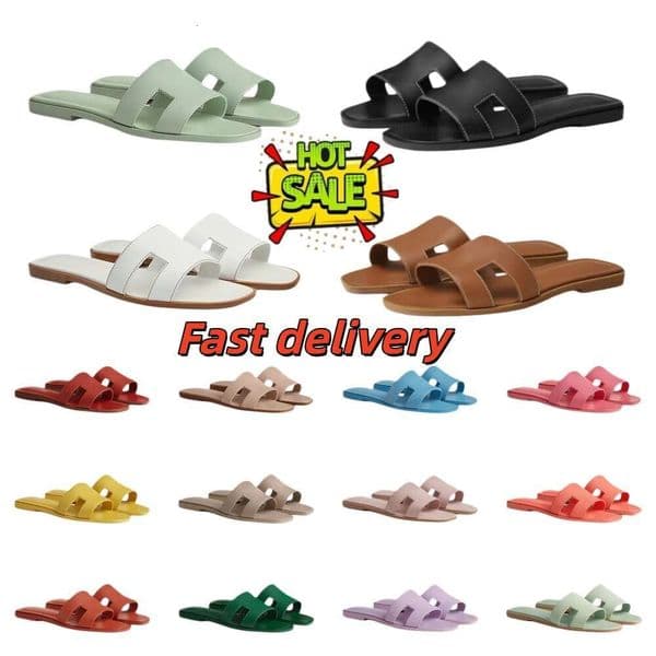 New Designer H Slippers Womens Fashion slippers Luxury Slide Rubber Brown Retro Leather Flat Shoes Summer Famous Brand luxurious Classic Outdoor Nobility Shoes