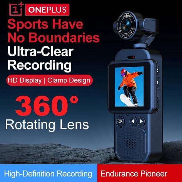OnePus 4K Ultra HD Pocket Action Camera 360 Rotatable Vlog Wifi Sports Cam Waterproof Case Travel Bicycle Driver Recorder 26Y0520