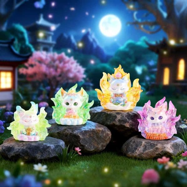 Ancient Times Poetry And Painting Nine-Tailed Fox Series Blind Box Trendy Toys In-Vehicle Decoration Mystery Box Surprise Gifts Z260520