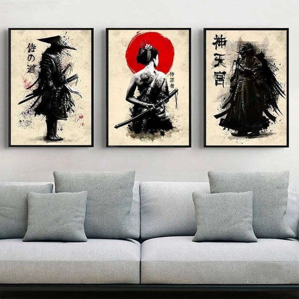 Japanese Samurai Canvas Painting Wall Art Character Posters And Prints Home Decorating Picture For Living Room Bedroom Aesthetic J260520
