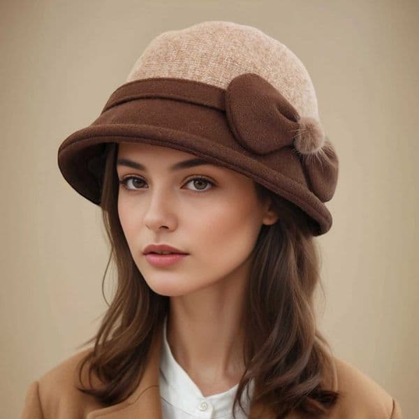 Middle-aged and elderly hats for girls in autumn and winter mother thickened warm pot hat spring and autumn old man grandma old L260520