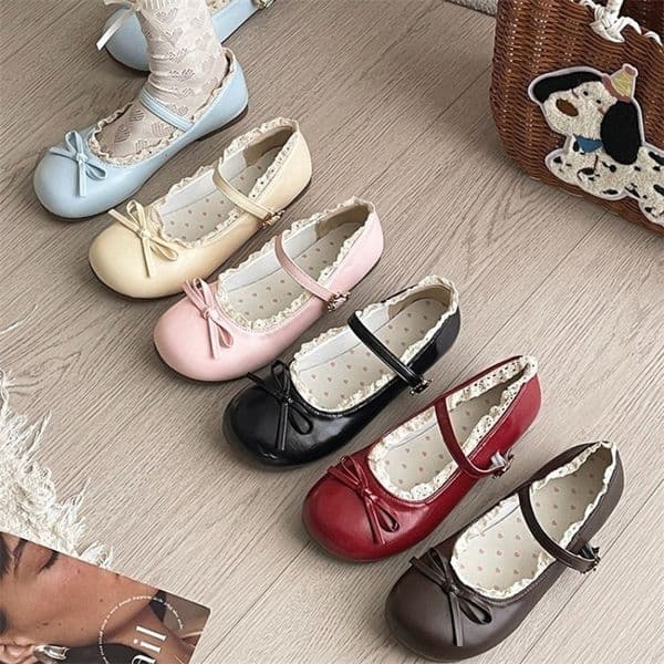 2026 Spring Cute Women Flats Round Toe Ladies Casual Ballet Shoes Comfort Soft Leather Dress ballerinas 260514