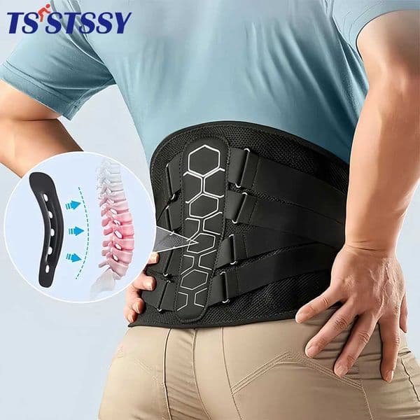 Sports Back Brace Support Lumbar Belts with Lumbar Pad Ergonomic Design Suitable for Herniated Discs Sciatica for Men Women Z260520