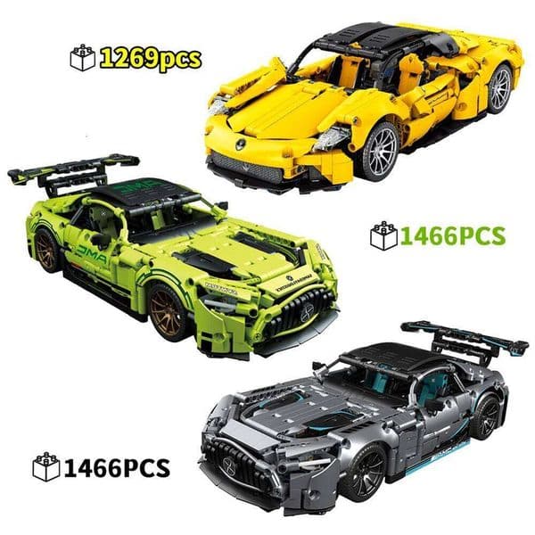 Creative Technical Sports Car Building Blocks Set MOC Assembly Bricks Desktop Collection Ornament Festival Gift Adults Children 26L0520