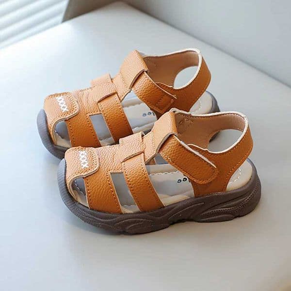 Summer Sport Sandals For Children PU Leather Vintage Boys Sandals Soft-soled Anti-slippery Kids Sandals Fashion Summer ShoesJ260520