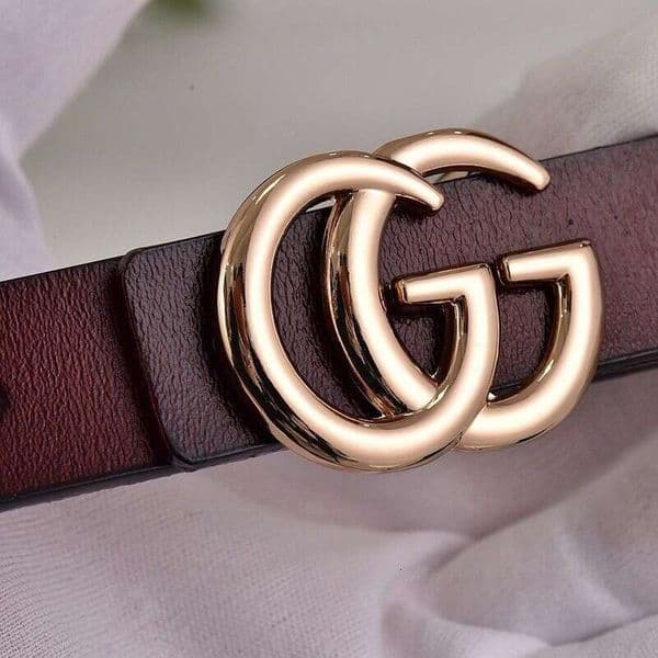 New fashion versatile women's belt, student with smooth buckle, Korean style leather belt for young people