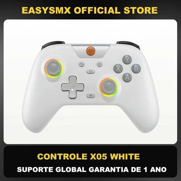 EasySMX X05 Wireless Gamepad Gaming Controller Compatible with PC/Phone/Switch/ Steam Gamer RGB Light Hall Effect H260519