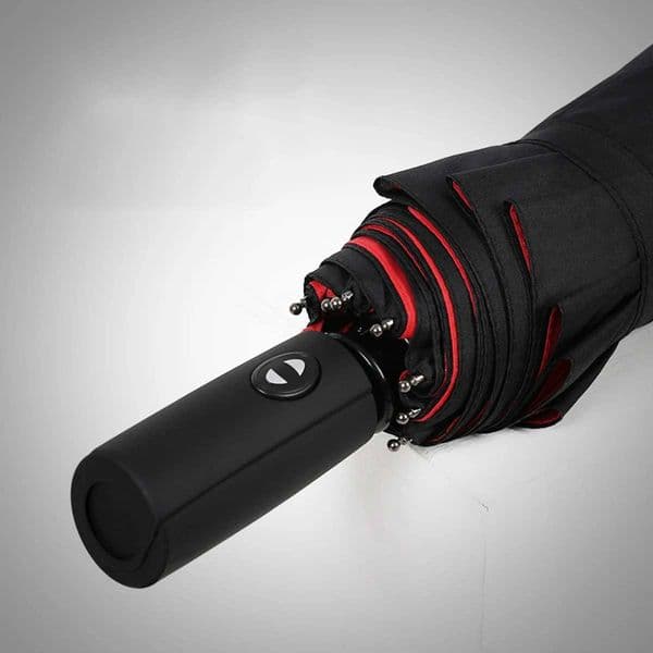 Fully Automatic 10 Bone Umbrella Mens Thickened Windproof Sun Proof Sunny and Rainy Dual-purpose Business Folding Umbrella C260520