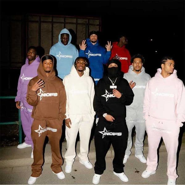 2024 New 2 Piece Set Letter Printing Streetwear Y2K Mens Hip Hop Oversized Hoodie Sweatshirt Sweatpant Casual Pants Sportswear Q260521