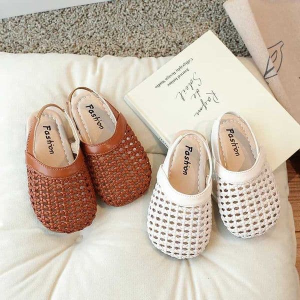 Baby Girls Boys Slippers Childs Braided Summer Sandal with Elastic Princess Bohemia Style Beach Shoes Kids Soft Sole FlatsR260521