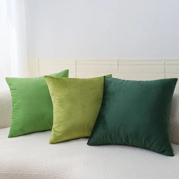 Green Velvet Cushion Cover Decorative Pillowcase 1818 Inch for Living Room Gift Sofa Car Decoration Pillows Nordic Home Decor 260521