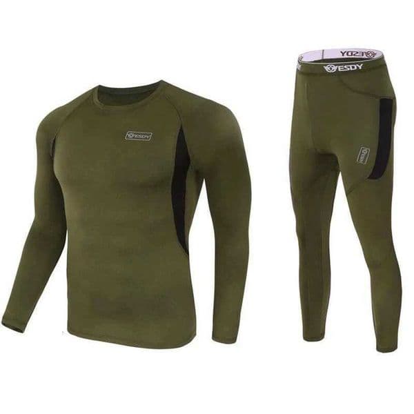 winter Top quality new thermal underwear men underwear sets compression fleece sweat quick drying thermo underwear men clothing X260520