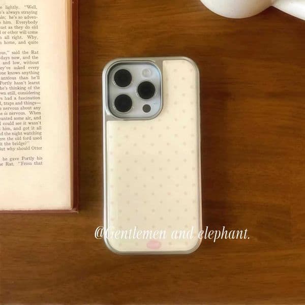 Japanese and Korean ins Light Yellow Pink Polka Dots Y2K Drip glue Phone Case For iPhone 17 16 15 14 13 12 11 Pro Max Plus Cover Z260521