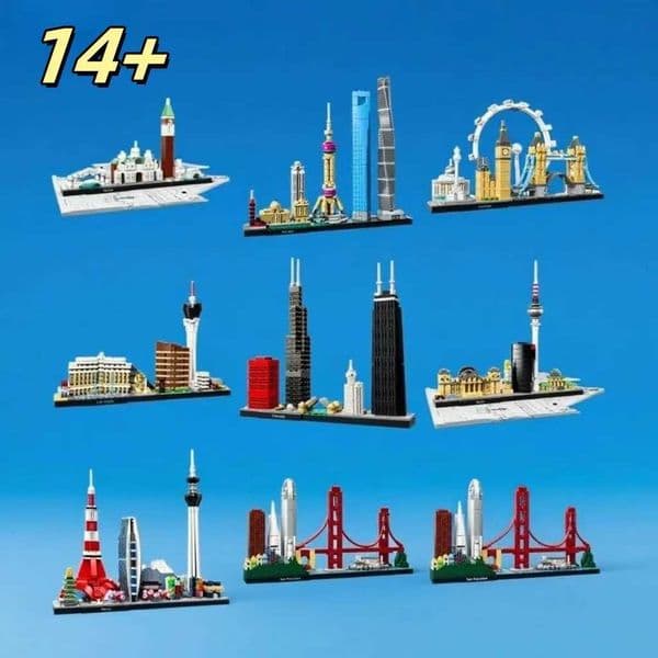 MOC DIY Skyline Building Block Model Suitable for Childrens Toys Christmas GiftsT260521