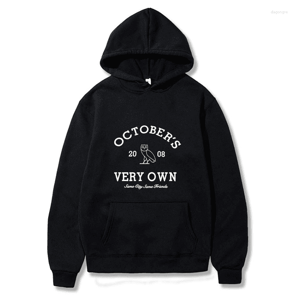 Men's Hoodies October's Men Very Own Printed Long Sleeve Sweatshirts Women Casual Harajuku Sportwear Hoodied Pullovers Sudaderas