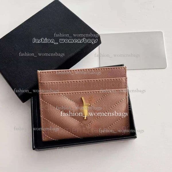 Luxury wallet Designer Women Coin Pocket Caviar Holder Leather Fashion Womens Credit Wallets Bag Travel Documents Passport Holders with box