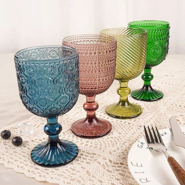 2026 Of 4 Wine Glasses Set Party Red Or White Drinking Glassware For Beer Juice Cocktail Whiskeywater Christmas Gift Free Shipping 03