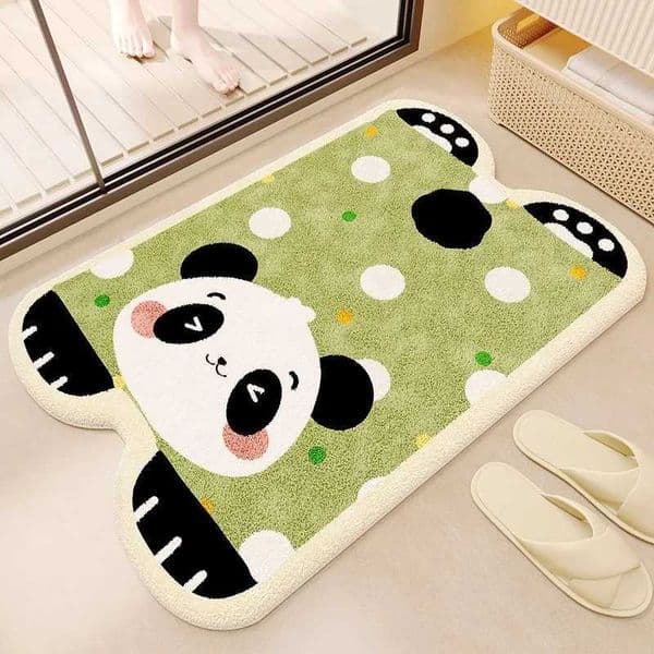 VIKAMA Bathroom Rug Absorbs Water Easily And Is Easy To Clean Flannel Foot Mat At The Entrance Of The Bathroom Home DecorationT260521