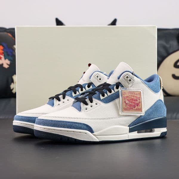 Levsis x III 3s SP Denim Al Star HUPU Batch Version Denim Sail-Gym Red-Ocean Fog Basketball Shoes Sports Trainers Top Level Ship with Box Sneakers IR0912 400 Size Eu 40-48.5