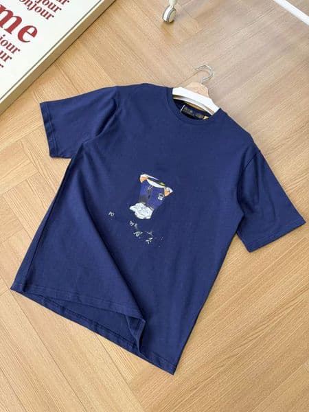 Summer Men's Polo Tee Designer Printed High Grade Soft Short Sleeve Casual Daily Shirts