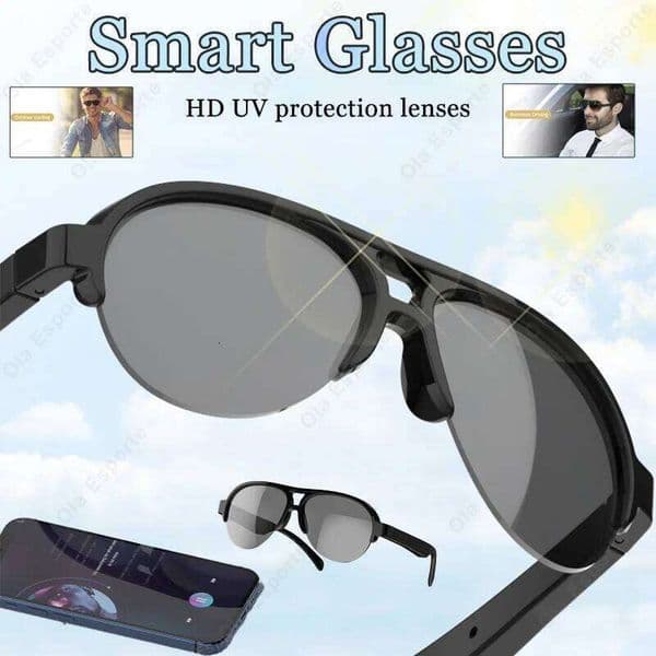 Fashion Smart Glasses Wireless Bluetooth Call Music Playback Outdoor Sports Sunglasses 2026 New Men Waterproof Audio glasses
