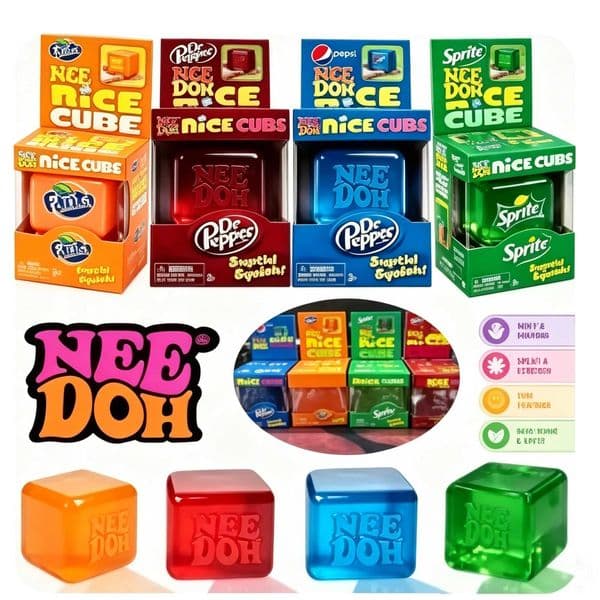New Soda Color Scheme Needoh Nice Cube Suptid Squish Soft Stress Relief Squeeze Fidget Toy With Color Box Surprise Puzzle Gifts Z260521