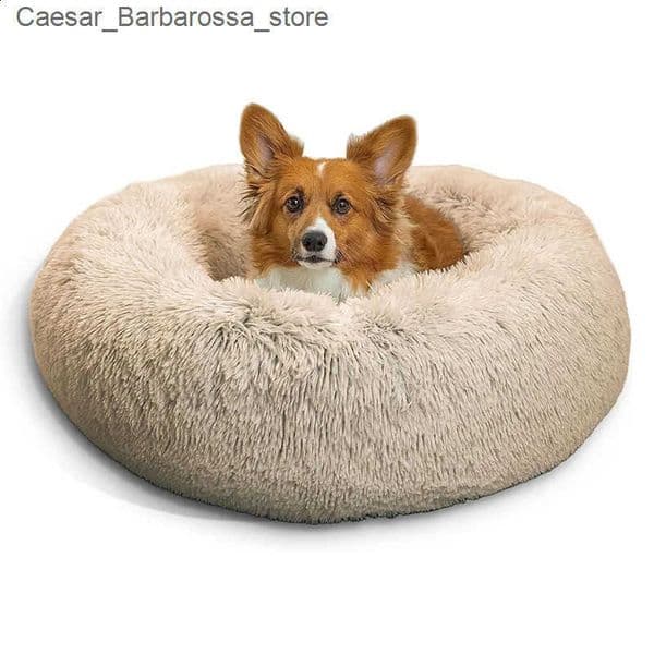 Round Plush Dog Bed Kennel Cat Cushion Washable Soft Small Medium Big Pet Cat Dog Bed Puppy Sofa Winter Warm Mat Pet Accessories 240810L260521Y45S