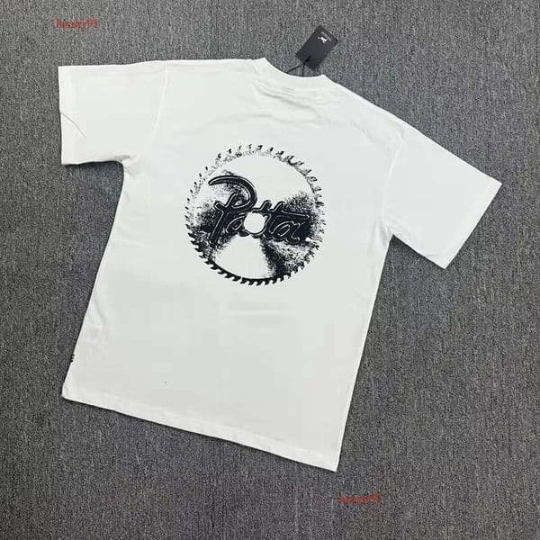 Fashion Brand Black White Circular Printing T Shirt Men Women Best Quality 100% Cotton Loose T Shirt Casual Fashion Tee Tops Mens Tshirts Designer Shirts Size S-XL