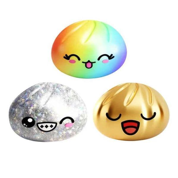 Rainbow Glitter Dumpling Squishy Squeeze Toy Stress Ball Decompression Slow Rising Anti Stress Reliever Sensory Gift Z260521