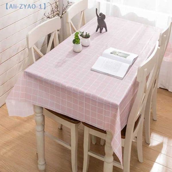 ZYAO-11 Pc 137X90 CM PEVA Waterproof Oilproof Tablecloth Table Cloth Plaid Pattern Table Cover For Party Outdoor Picnic Cloth L260521