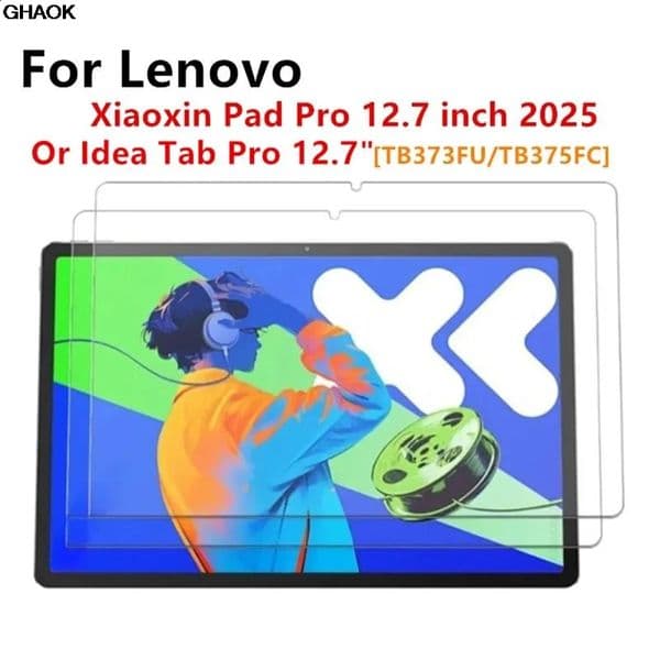 9H Tempered Glass Film For Xiaoxin Pad Pro 127inch 2025 HD Scratch Screen Protector for Idea Tab Pro 127TB373FU Tablet 260511
