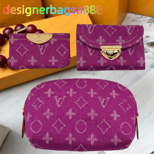 designer denim wallets Key wallet womens zipper mens purse shoulder crossbody bag women handbag Mini Pochette Accessoires makeup bag clutch bag chain bag