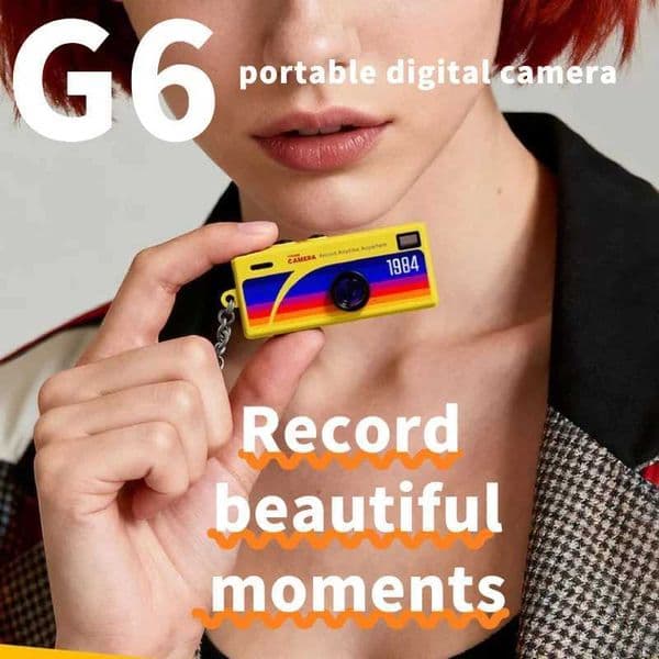 2026 New Digital Camera 096 Inch Keychain Camera Retro Support Memory Card 1080P Very Small Camcorder Video Recorder with Flas T2605212YZA