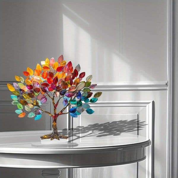 A Tree of Life Acrylic Desktop Decoration Small Ornament Waterproof and Wear Resistant Home Decoration Ornament 2D L260521
