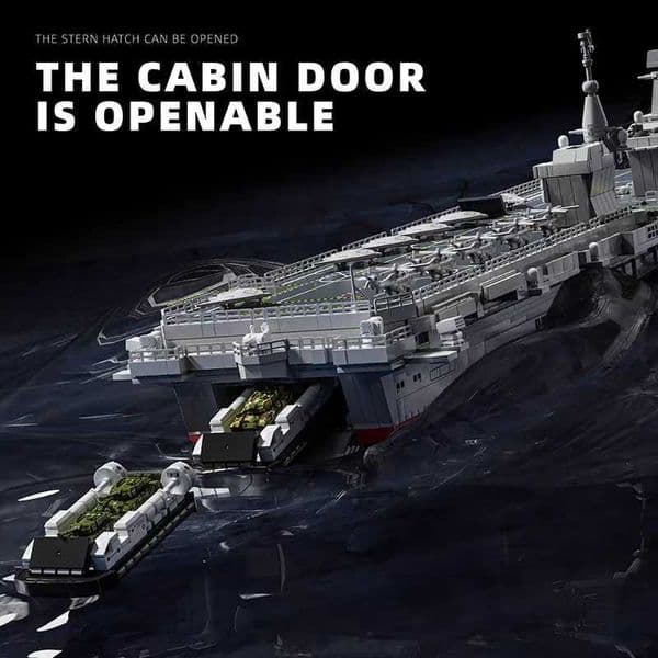 Desktop Decoration Block GO98013 Carrier Building Blocks Military Battleship Model Brick Warship Toys Warcraft Ship BoatJ260521