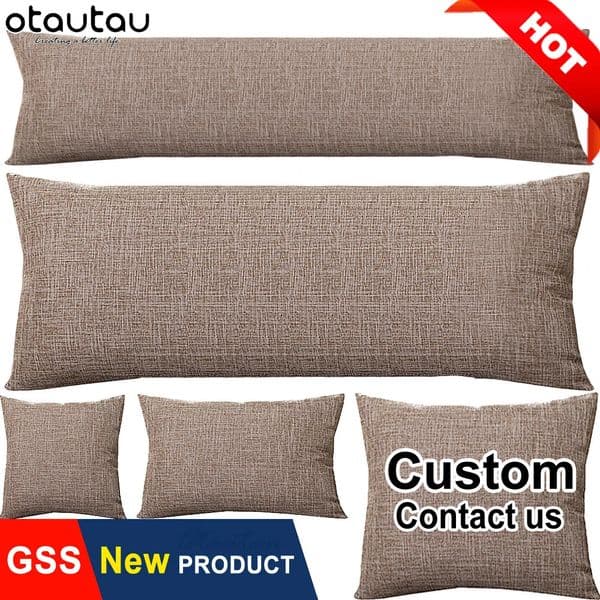 King Size Pillow Case for Bed Sofa Chair Cotton Linen Cover Cushion Pillowcase Home Decor Long Body Throw Pillows Backrest Pad 260521