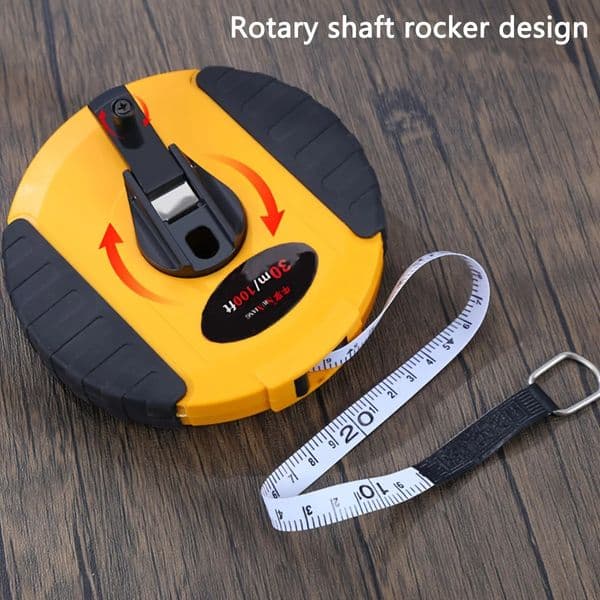 Tape Measure 164feet50m 33feet10m Self Adjusting End Hook Dual Sided Fiberglass for Engineer Yard and Field M 260521