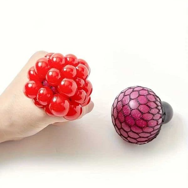 1PC Grape Stress Ball Hand Trainer Squishy Toy Slow Rebound Sensory Fidget for Kids Adults Party Favor Classroom Prize Gift M260521