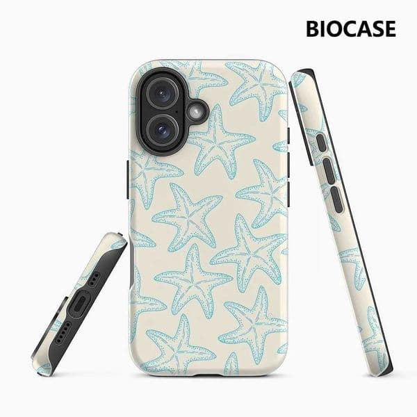 Starfish Blue IPhone17 Must-Haves Phone Case for IPhone 17 16 15 14 13 12 170 Pro Max Plus Double-layer Back Cover Z260521